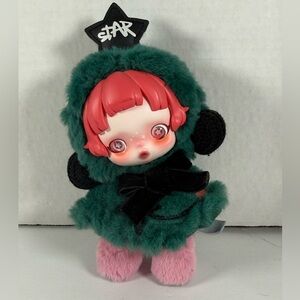Skull Panda Partita Plush Doll Keychain